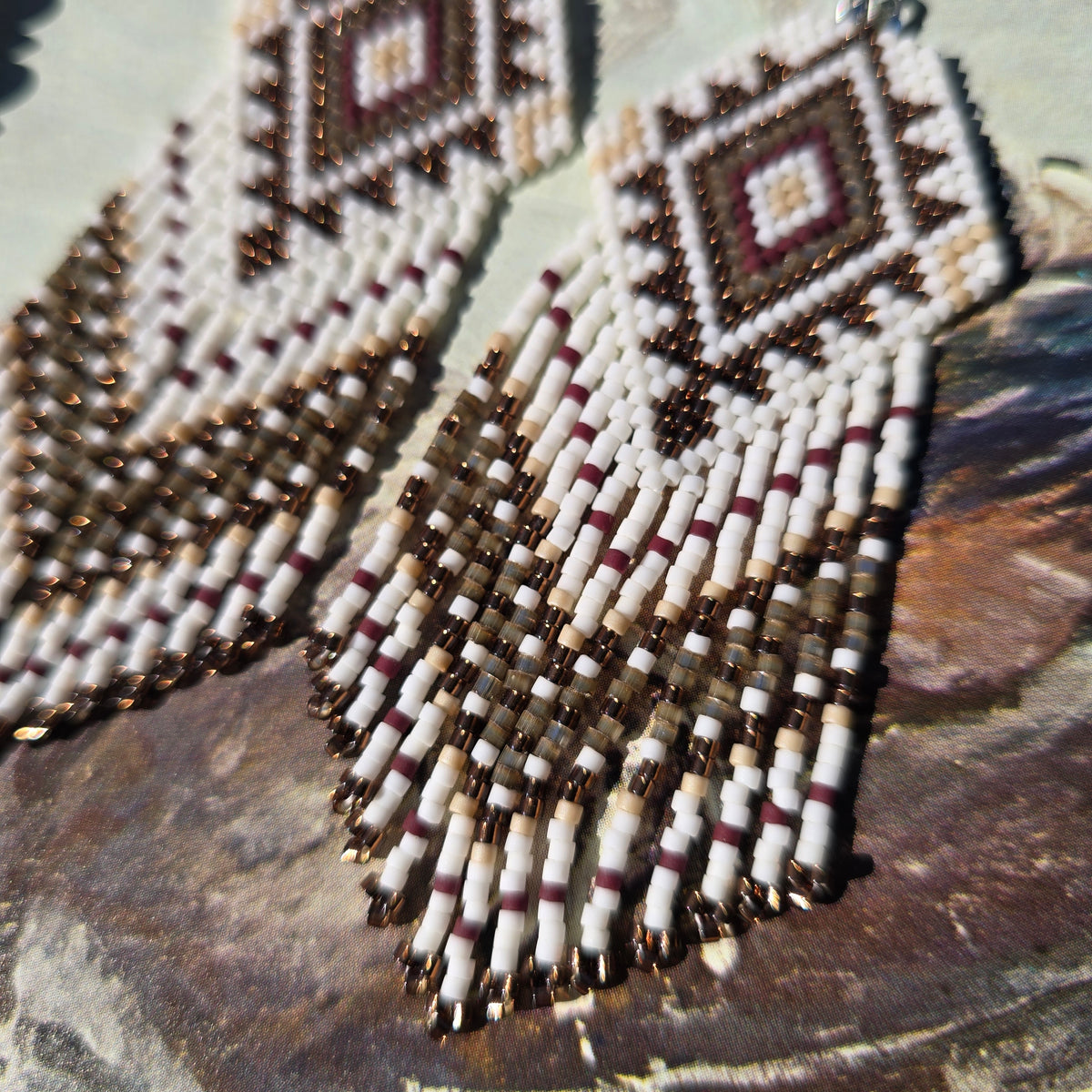 Diamond Fringe Earrings "Calamity Jane"