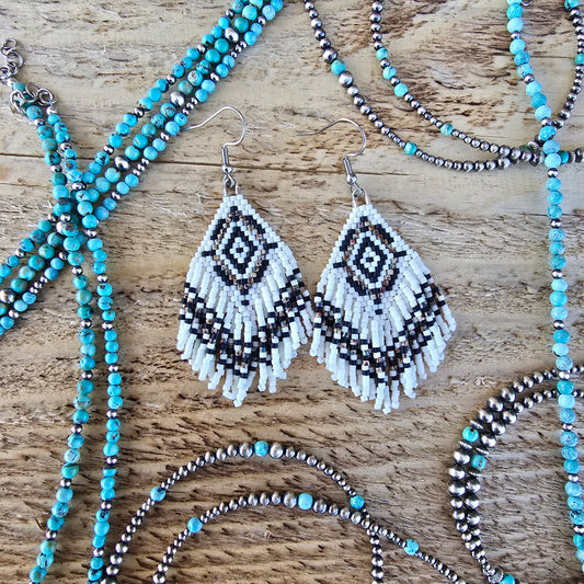 Mini Fringe Earrings "Little Bay"