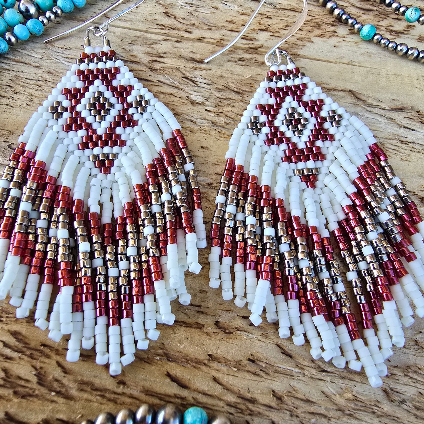 Mini Fringe Earrings "Broncs"