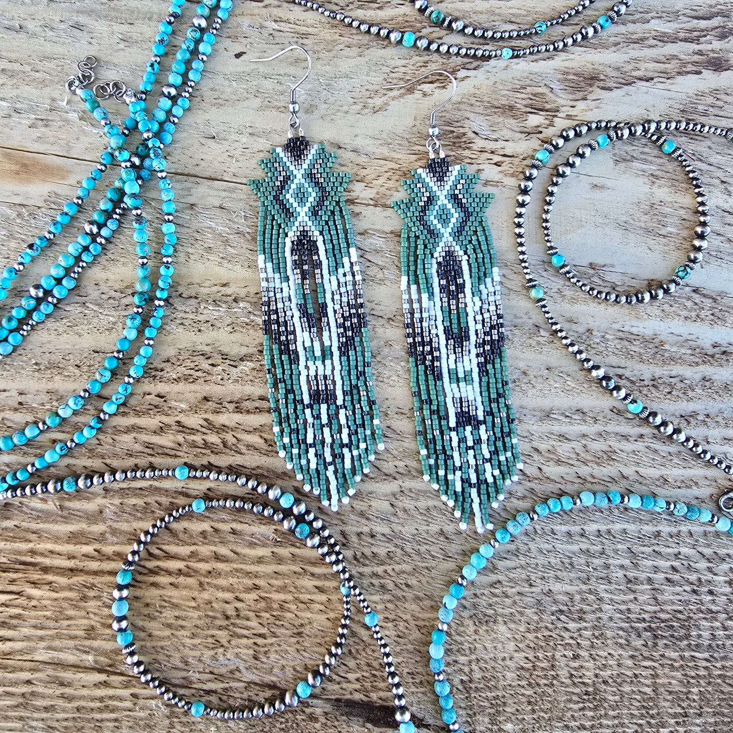 Arrowhead Fringe Earrings