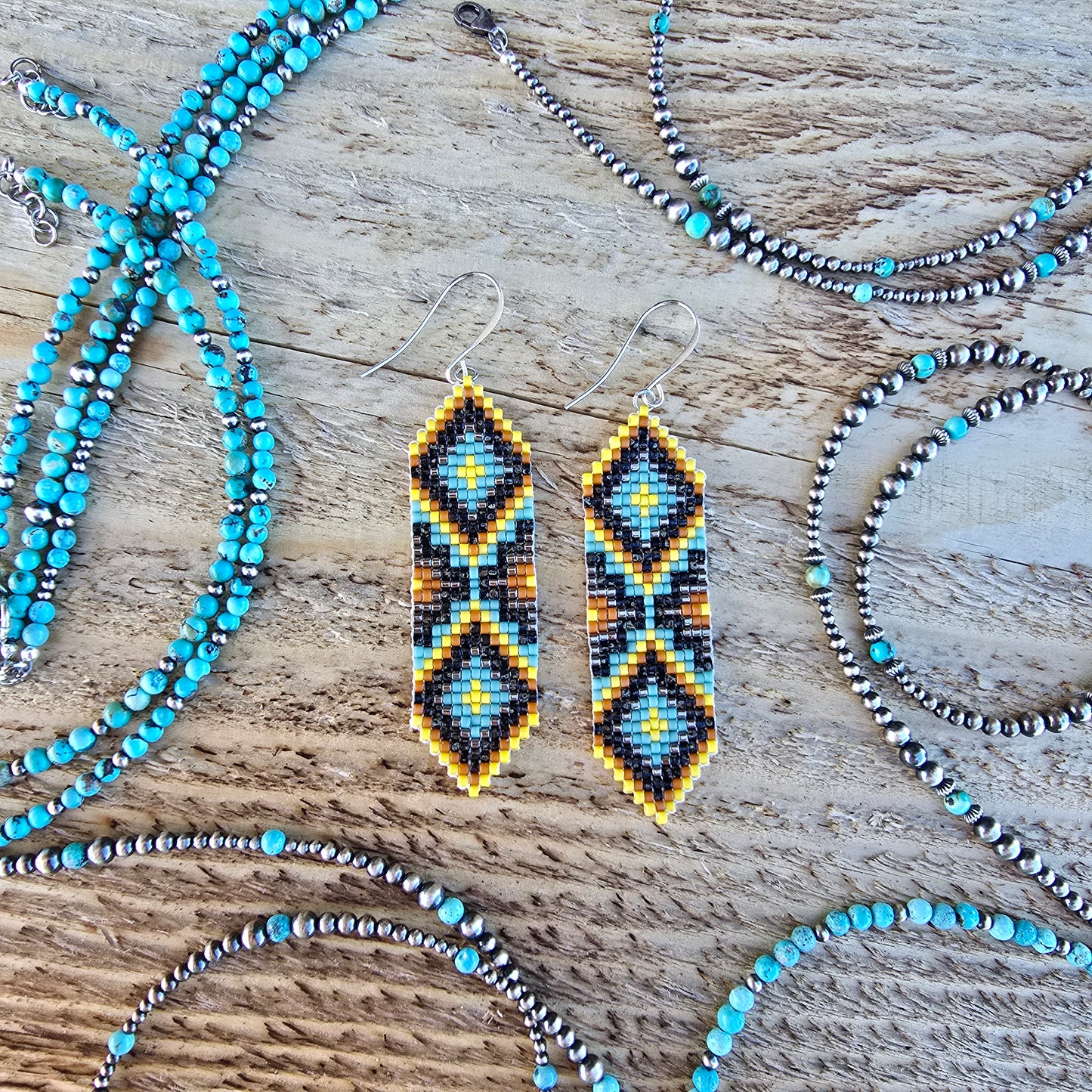 Beaded Cinch Earrings