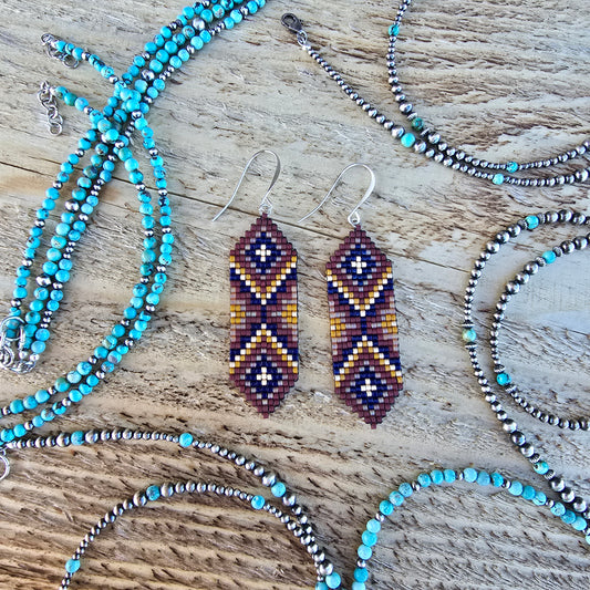 Beaded Cinch Earrings