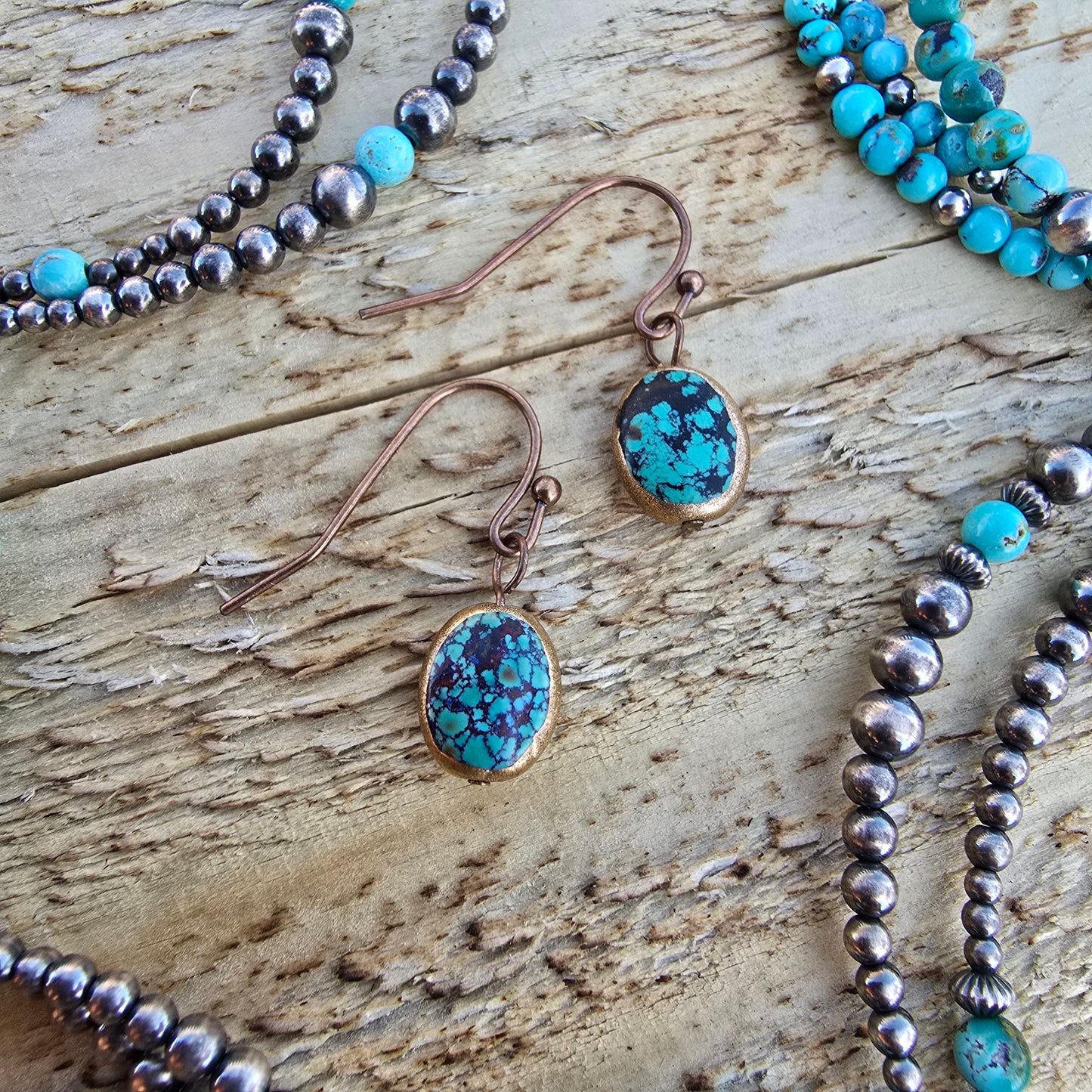 Turquoise Drop Earrings #1