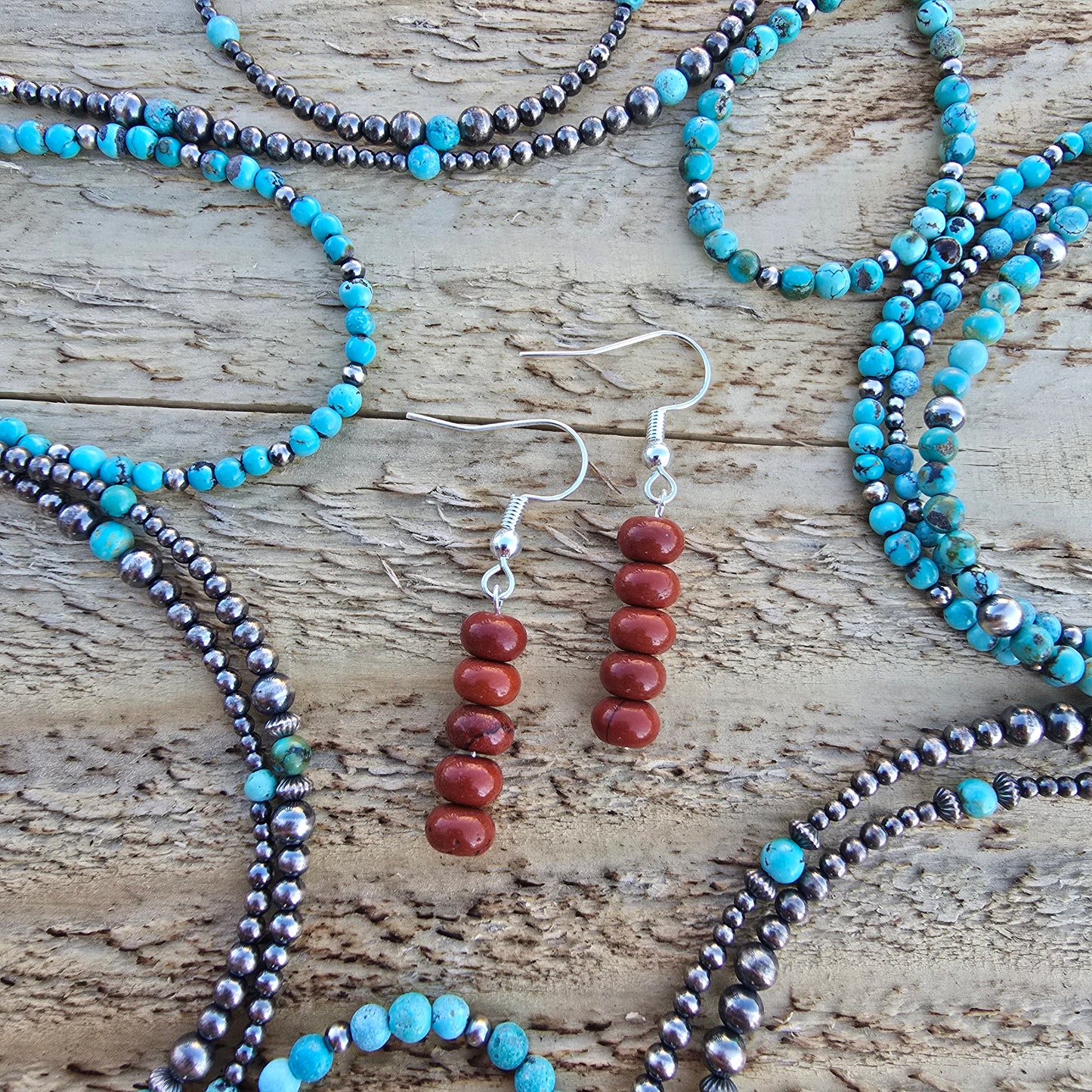 Rust Red Jasper Earrings