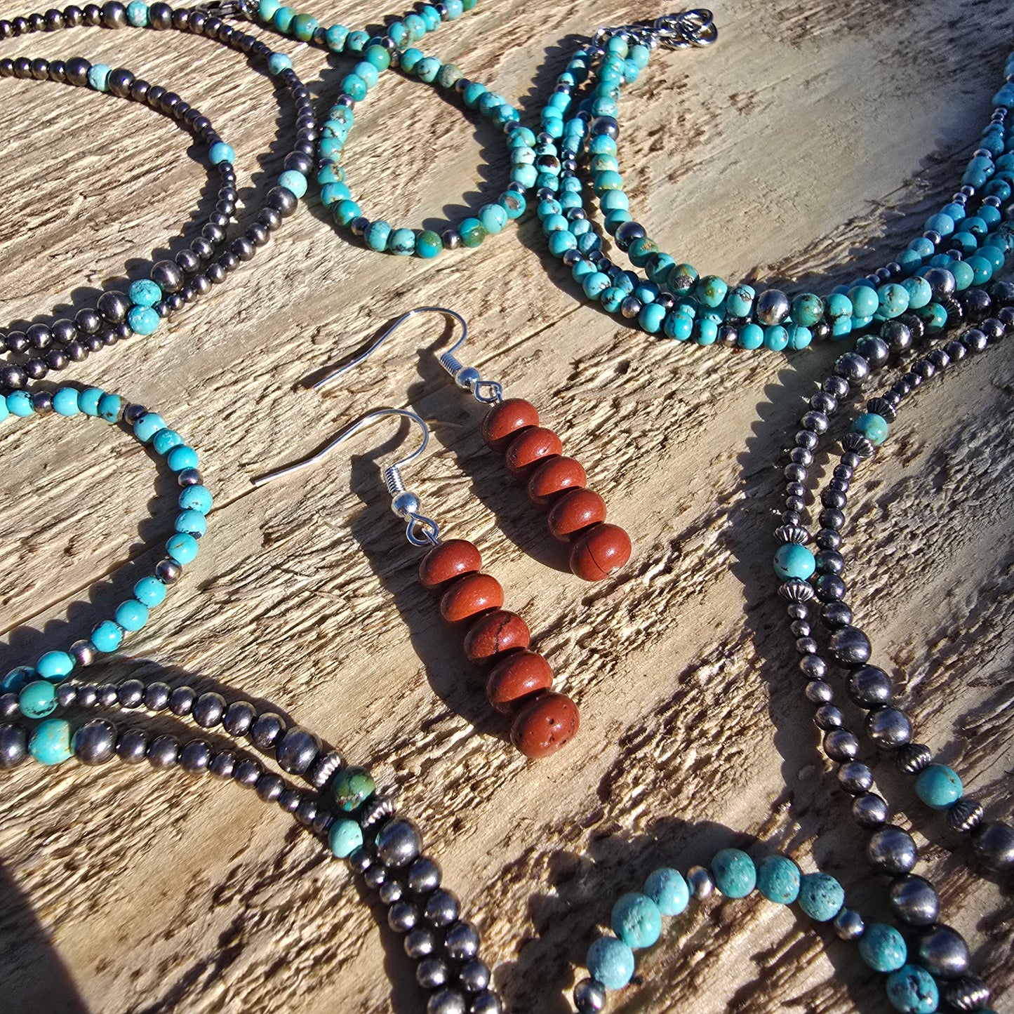 Rust Red Jasper Earrings