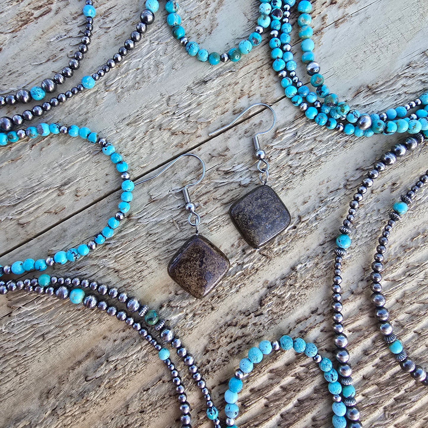 Bronzite Earrings