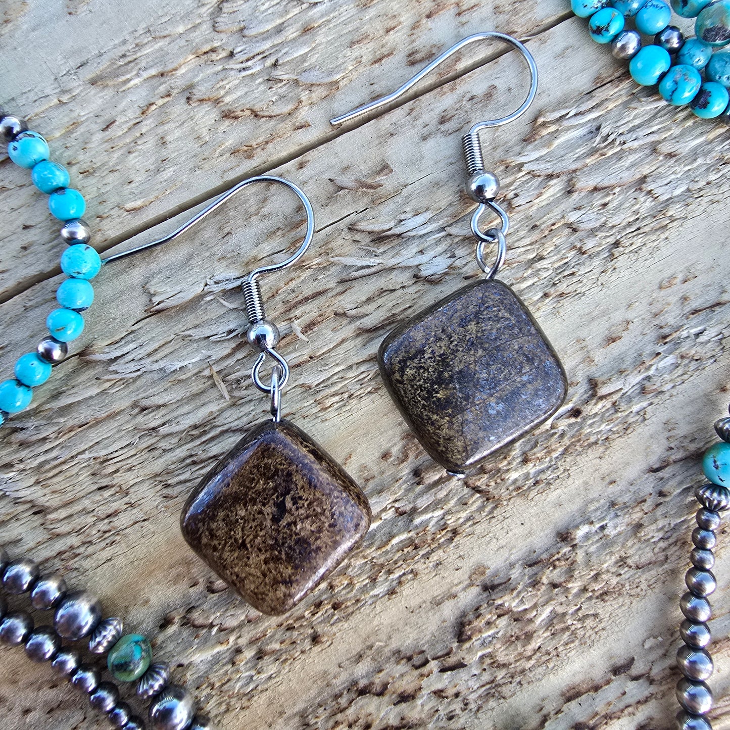 Bronzite Earrings