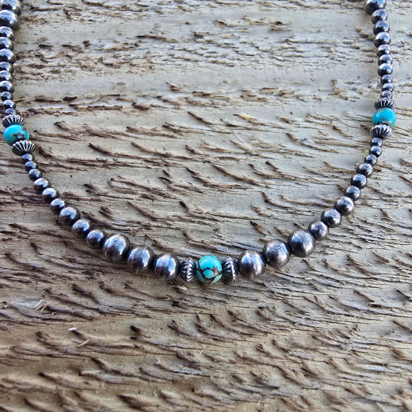 Turquoise and Navajo Pearl Necklace #1