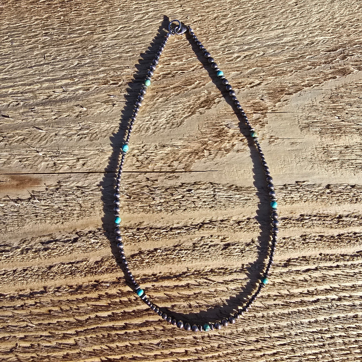 Turquoise and Navajo Pearl Necklace #1