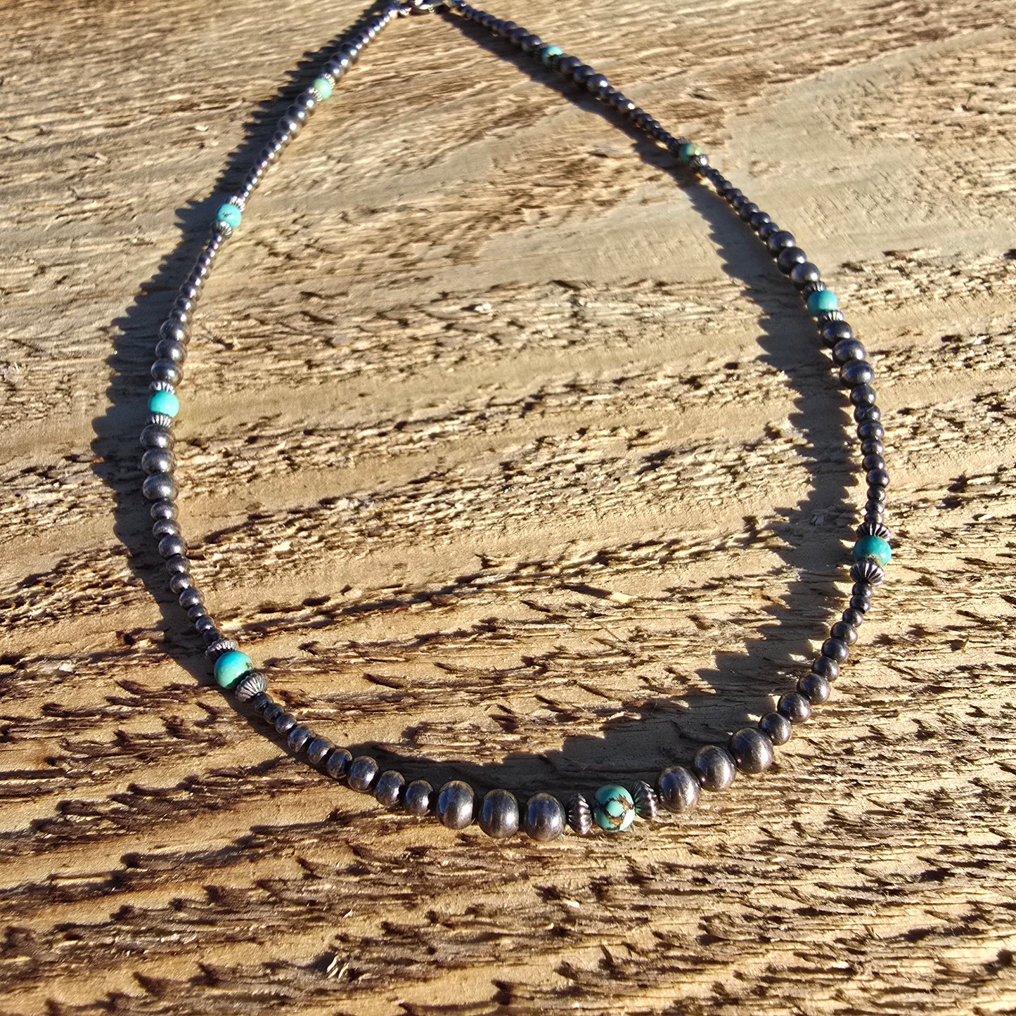 Turquoise and Navajo Pearl Necklace #1