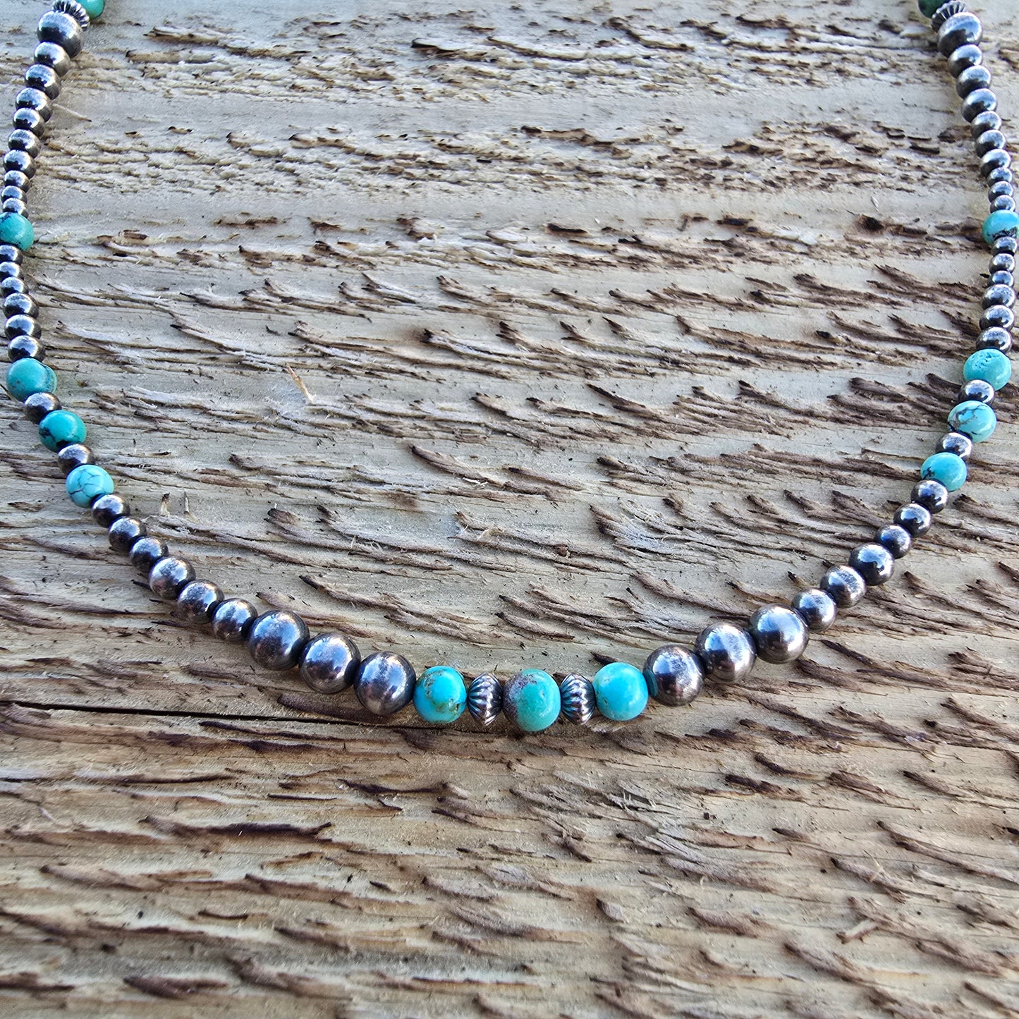 Turquoise and Navajo Pearl Necklace #2