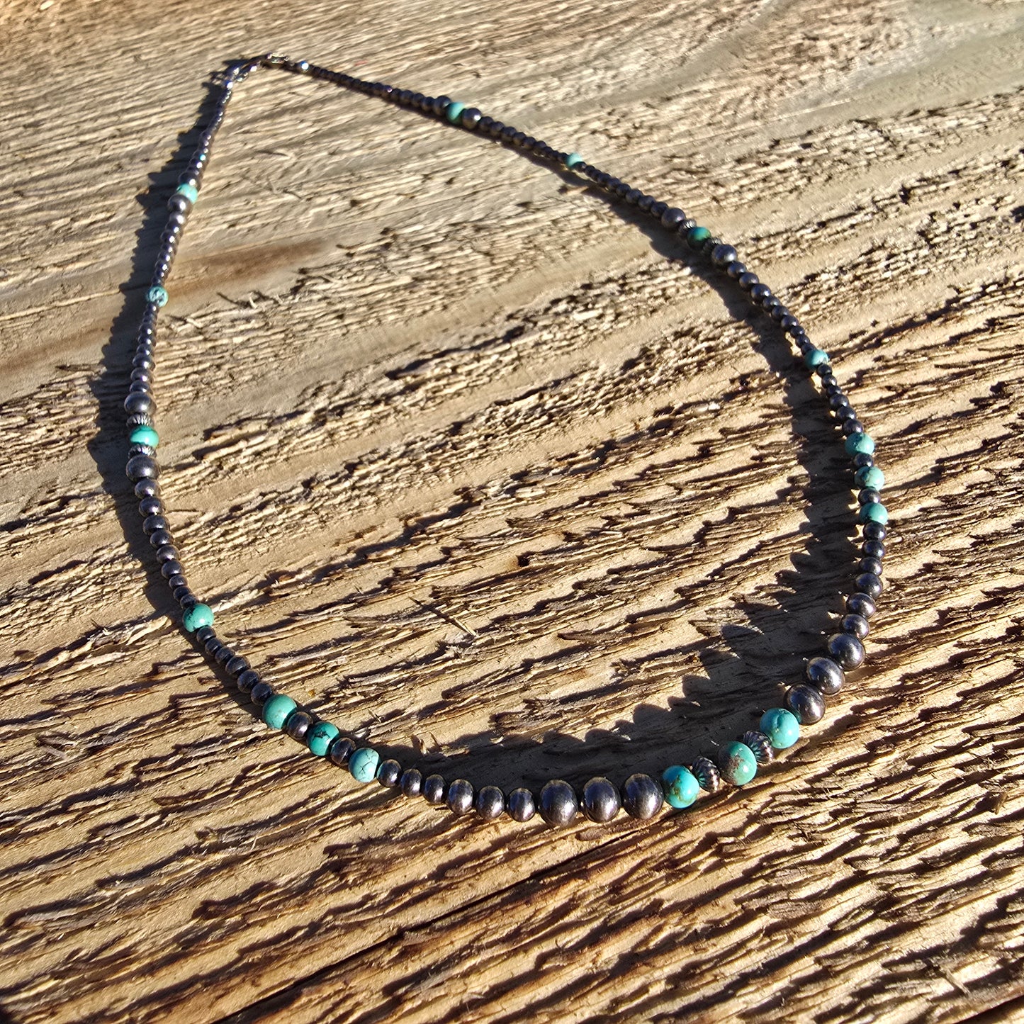 Turquoise and Navajo Pearl Necklace #2