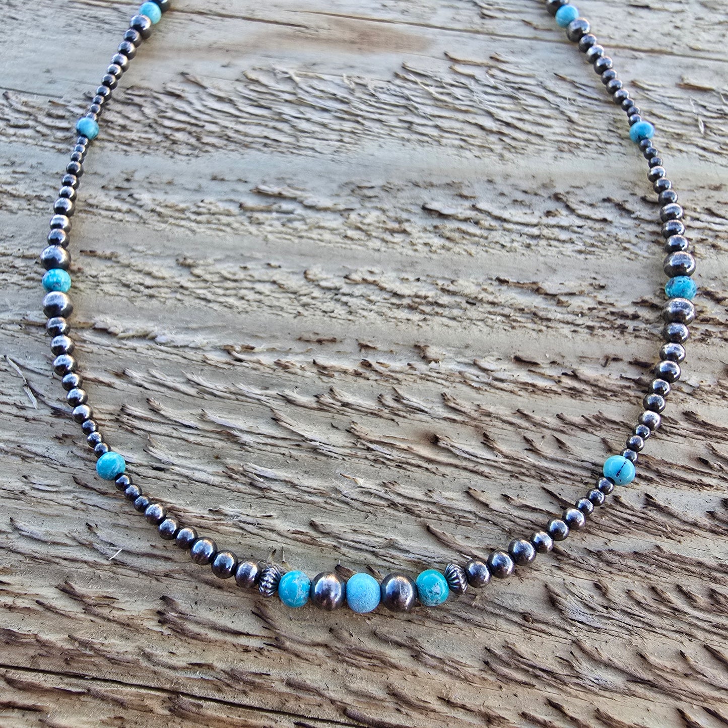 Turquoise and Navajo Pearl Necklace #3