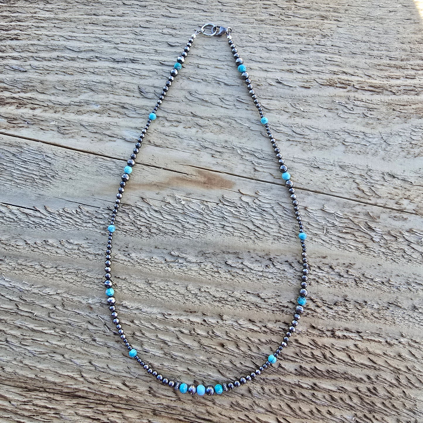 Turquoise and Navajo Pearl Necklace #3