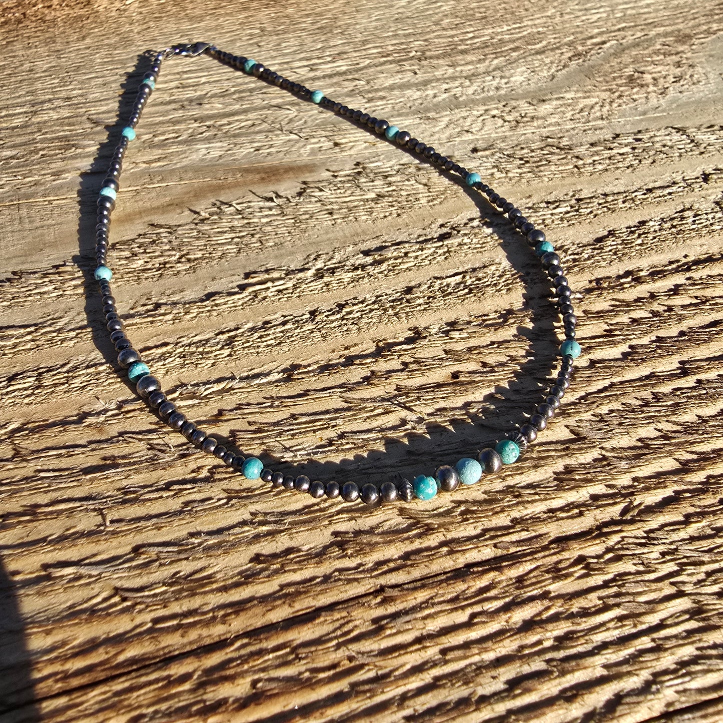 Turquoise and Navajo Pearl Necklace #3