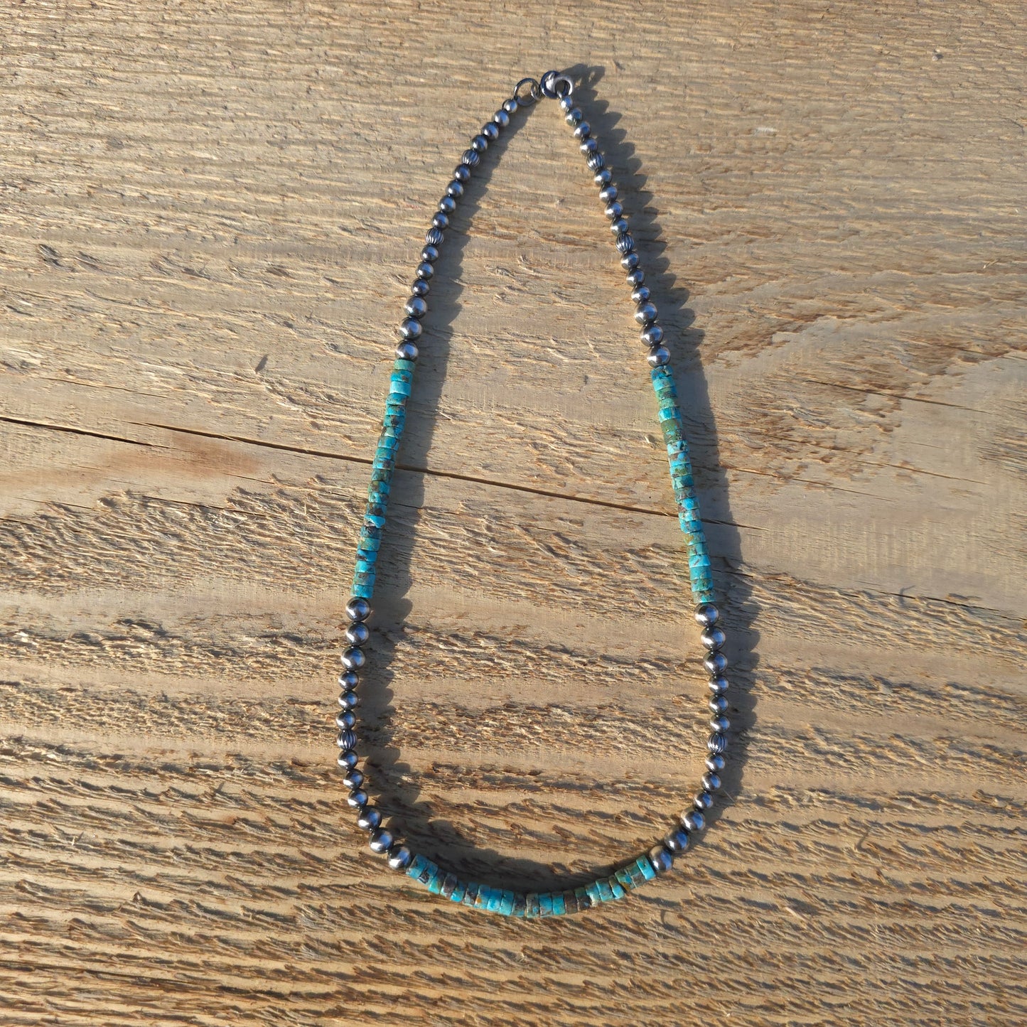 Turquoise and Navajo Pearl Necklace