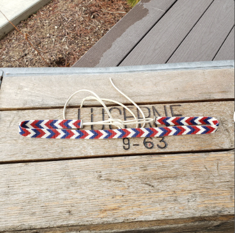 Hatband - Red, White and Blue Chevron