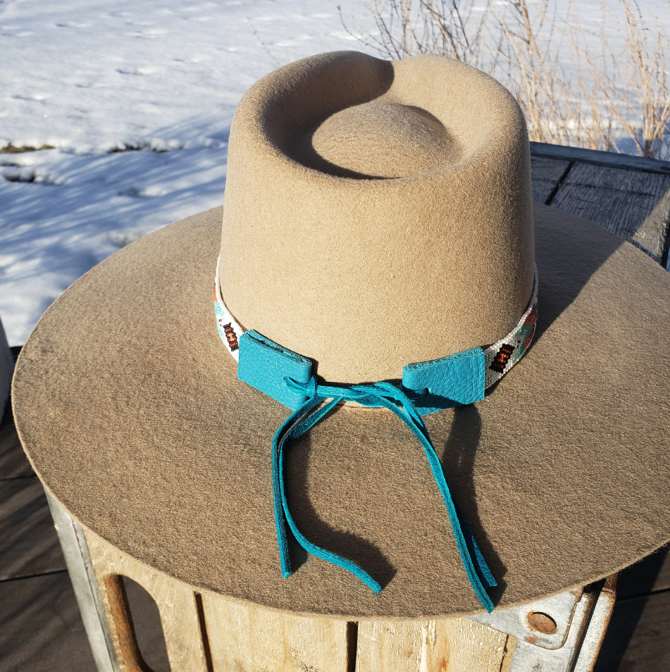 Hatband - Southwestern Aztec Hand Beaded