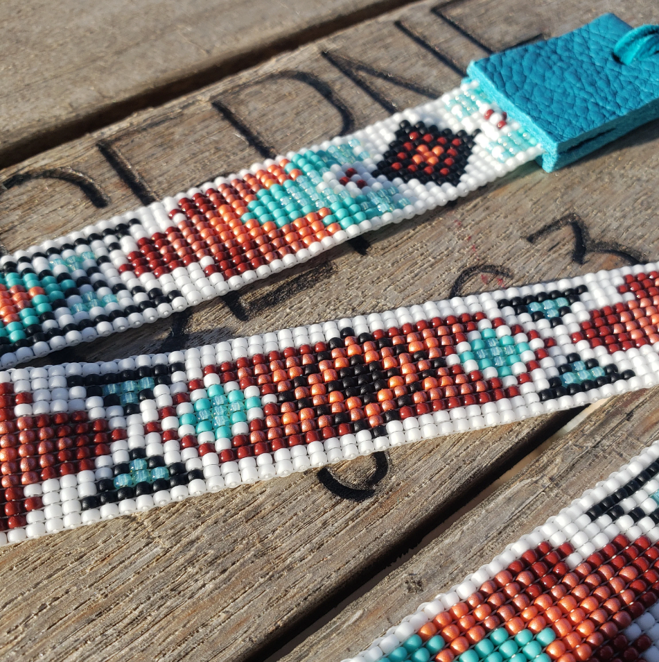 Hatband - Southwestern Aztec Hand Beaded