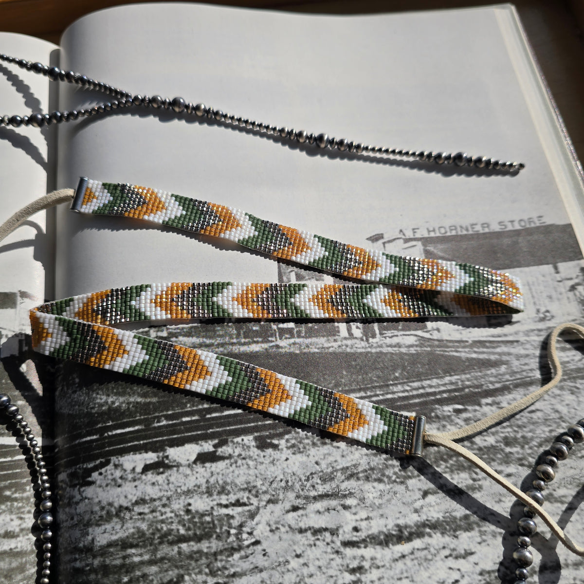 Hatband - "Earthy Chevron"