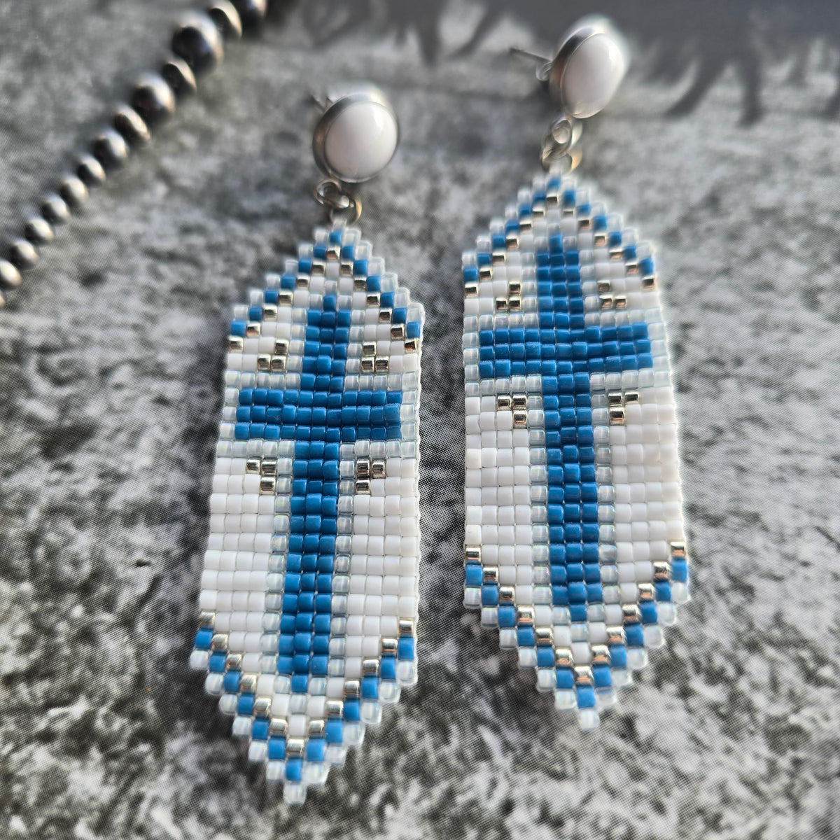 Mini Cinch Cross Earrings