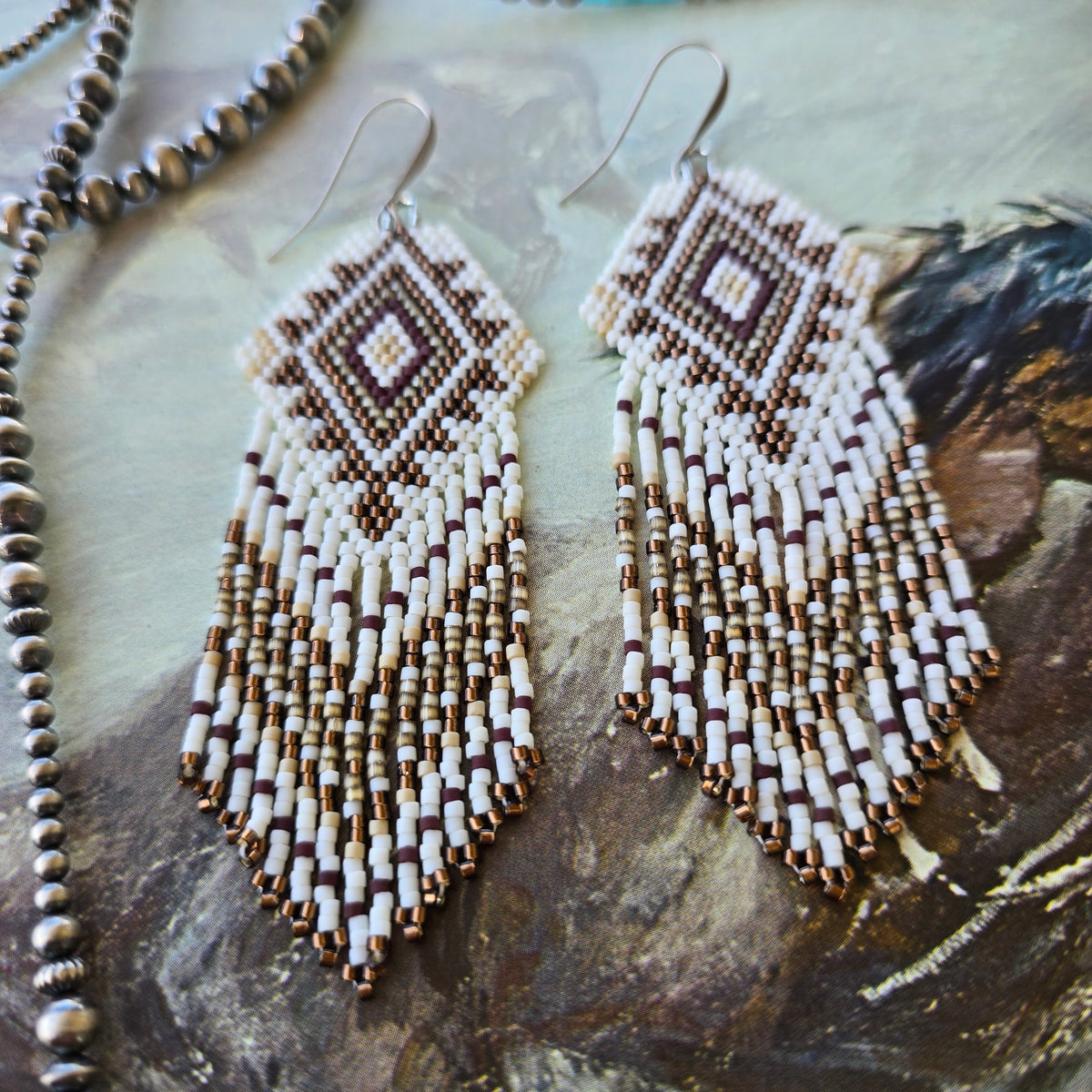 Diamond Fringe Earrings "Calamity Jane"