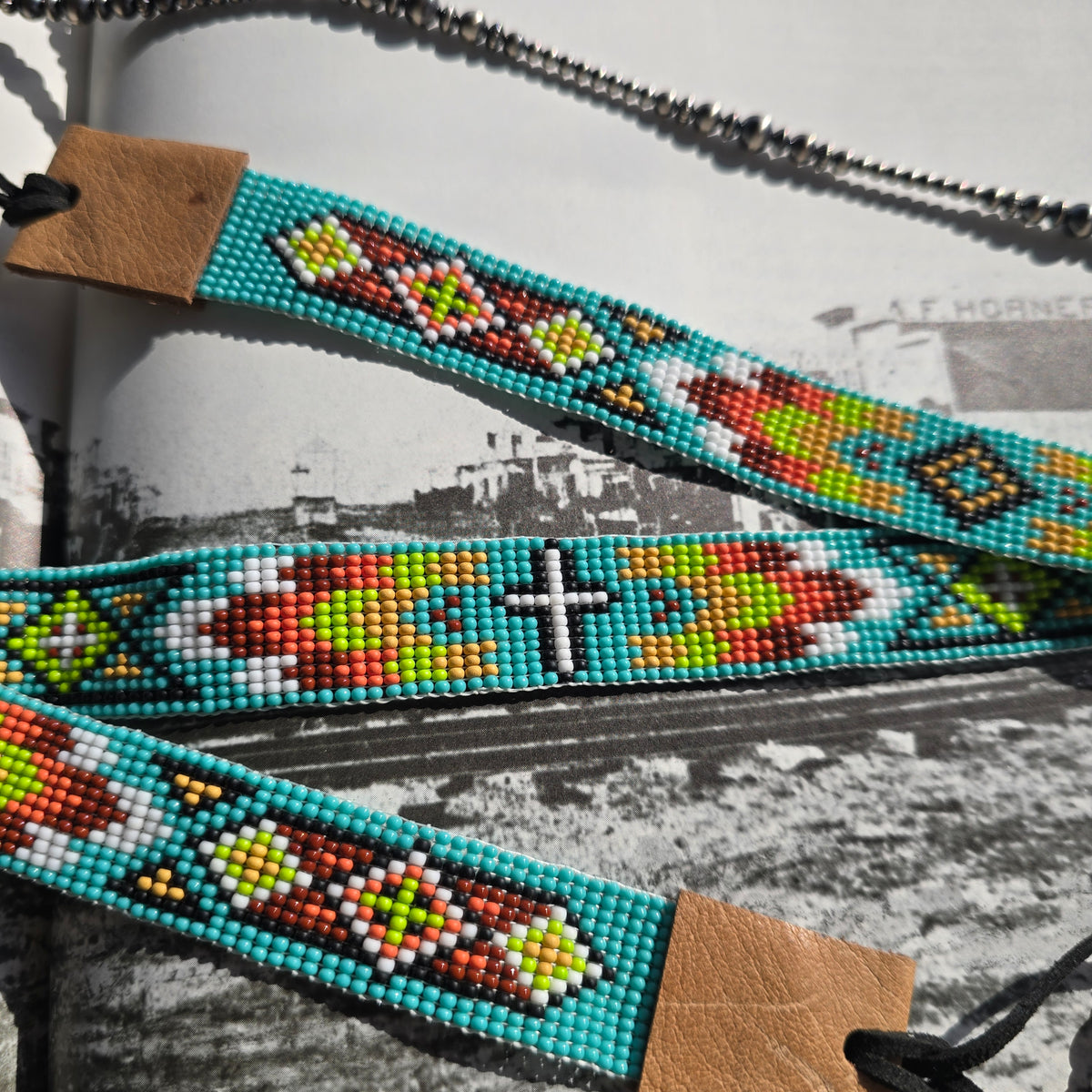 Christian Cross Hatband - "Faith and Frontier"