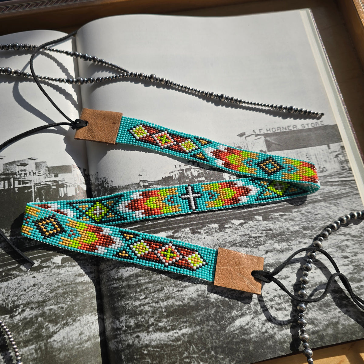 Christian Cross Hatband - "Faith and Frontier"