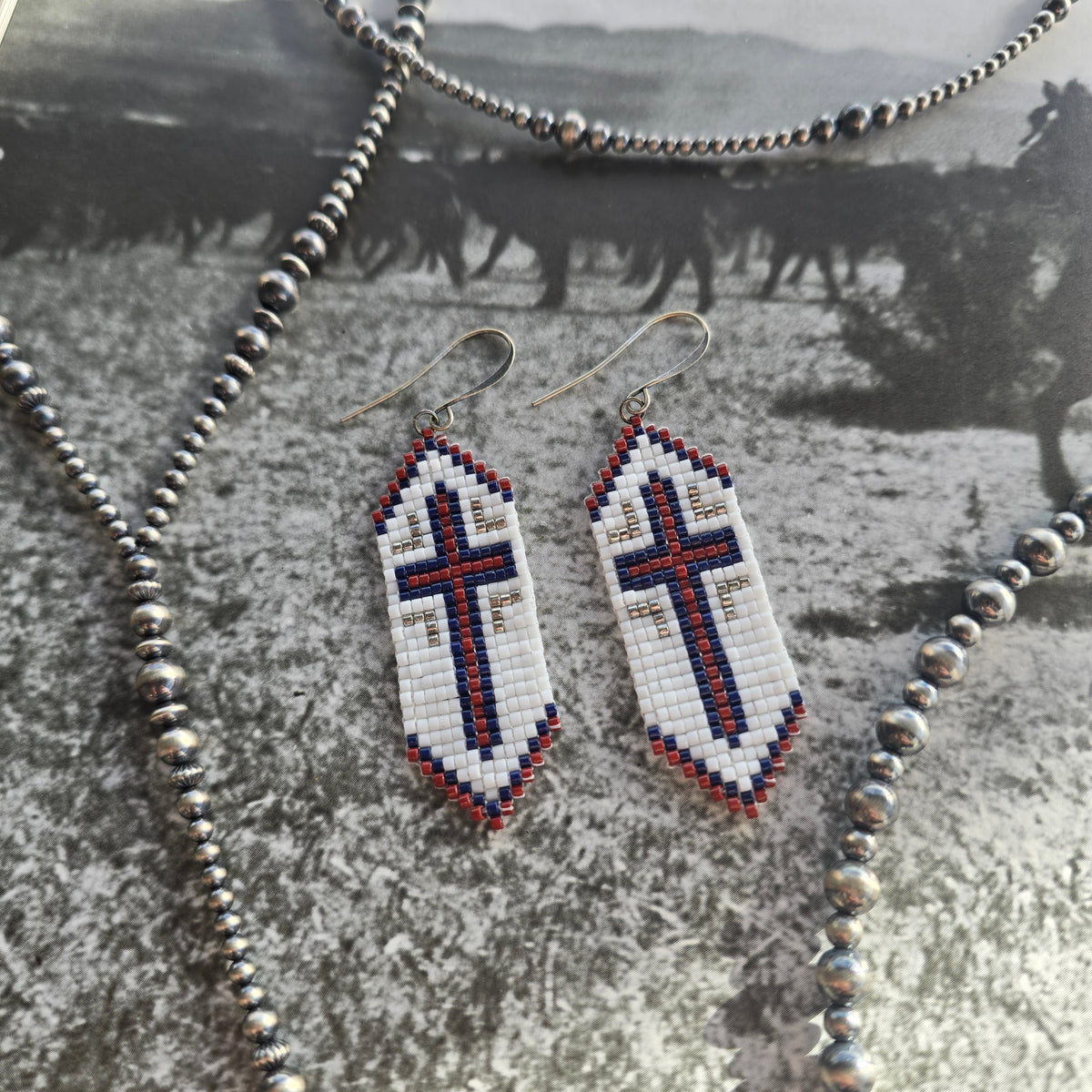 Mini Cinch Cross Earrings